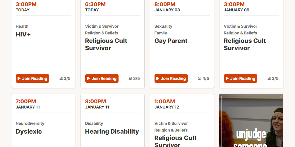An overview of some of the topics available with the Human Library online bookshelf.
