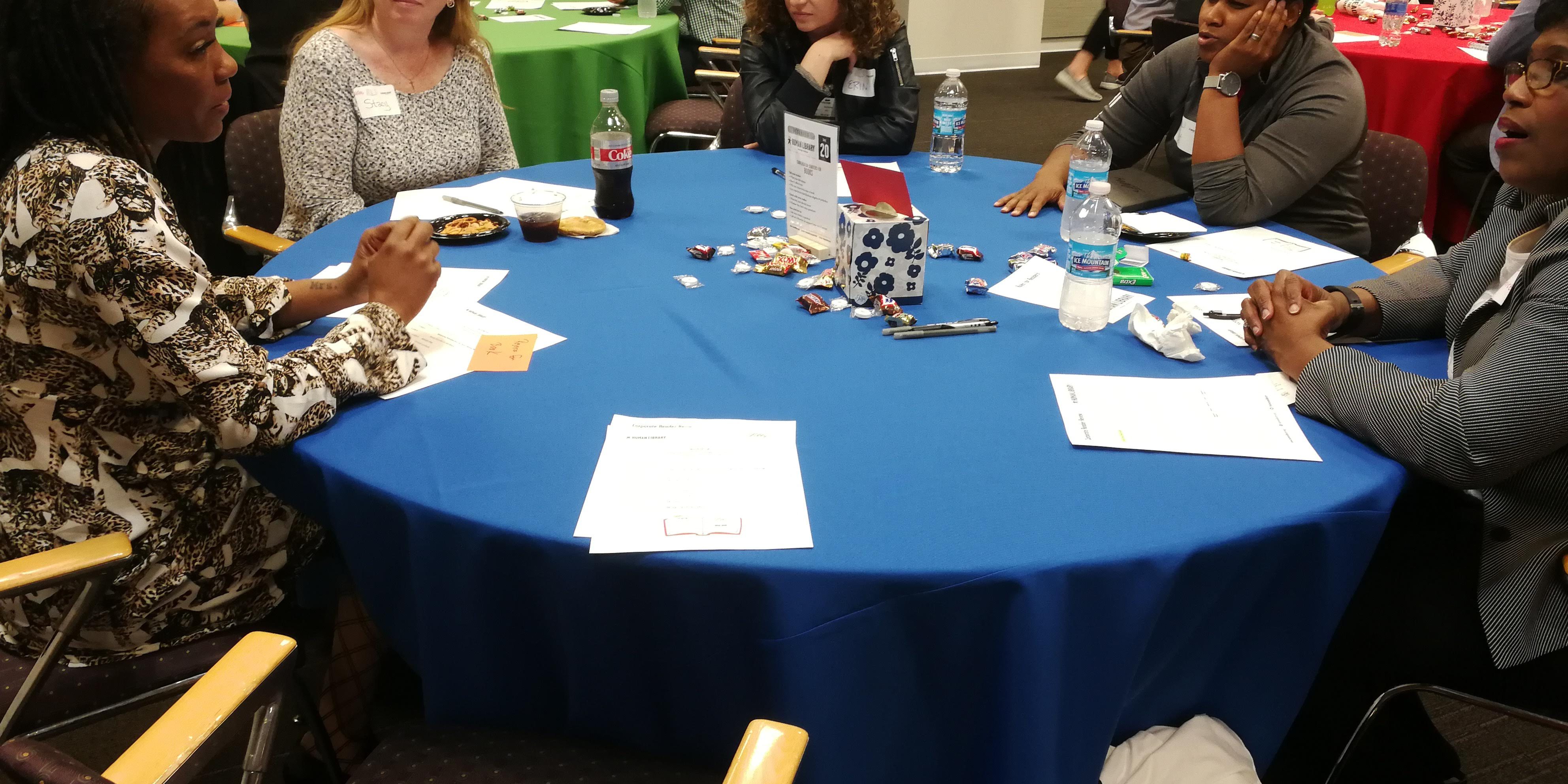 Tanessa with her readers