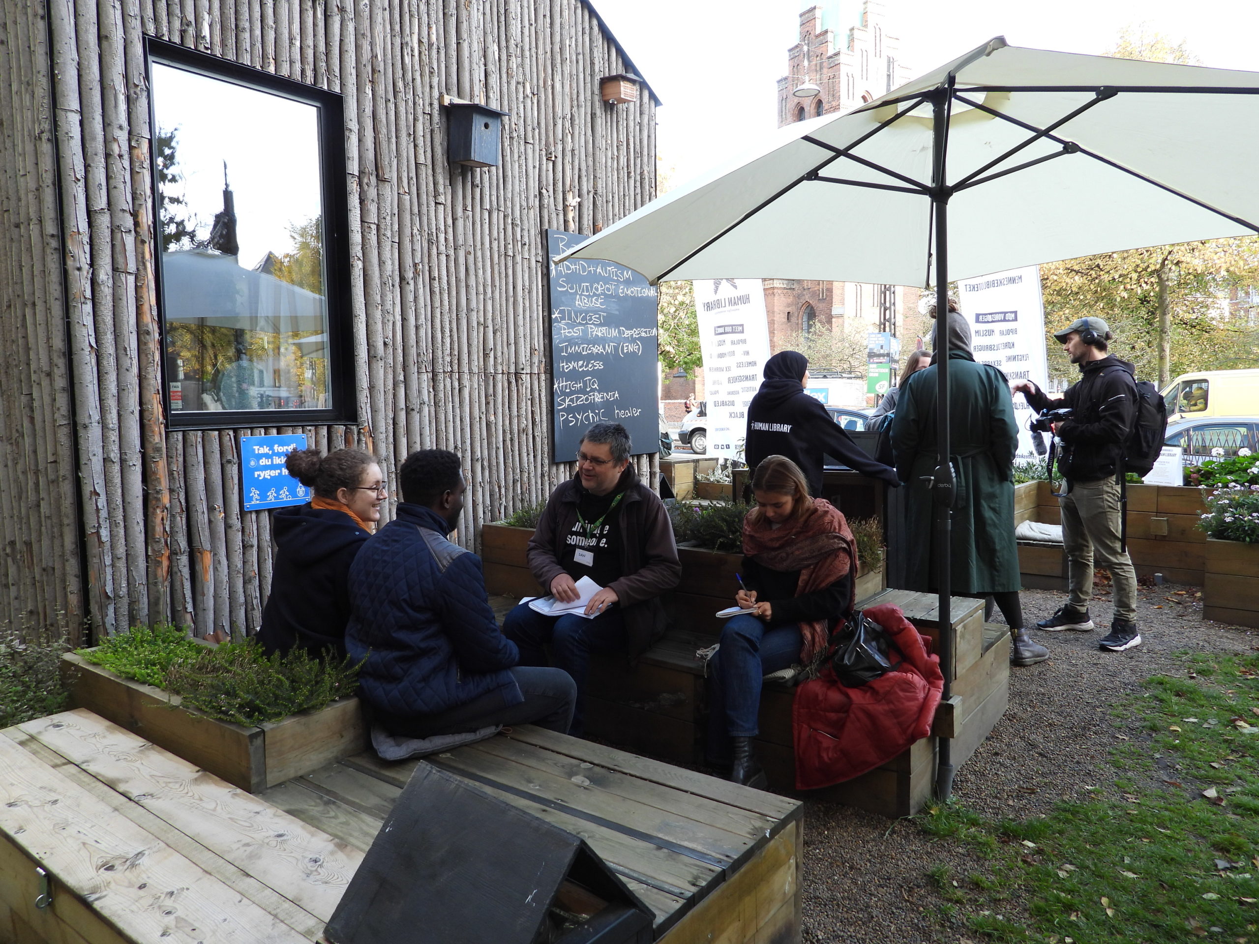 A book with his readers