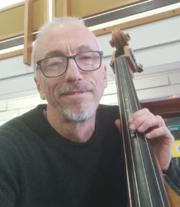 Sean with his double bass